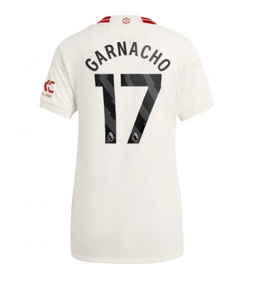 Manchester United Alejandro Garnacho #17 Tercera Equipación Mujer 2023-24 Manga Corta